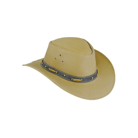 Leather Cow Boy Hat